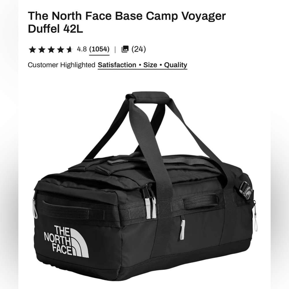The North Face Base Camp Voyager
Duffel 42L black.